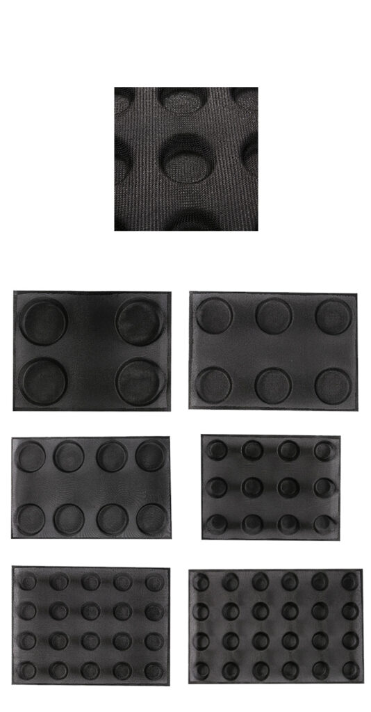 Nonstick silicone and glassfiber bread baking mould