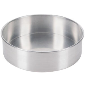 Aluminum cake pan with fixed bottom 3'' 6" 8" 9" 10" 11" 12" 14" 15" 16"pizza pan