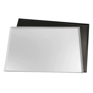 Aluminum baking pan with straight edge steaight corner