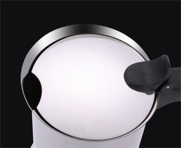 Stainless steel moka pot with wide bottom,stainless steel lid