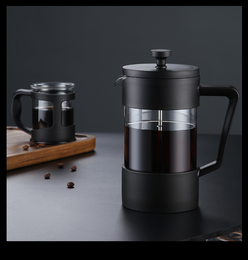 High borosilicate french press with pp handle