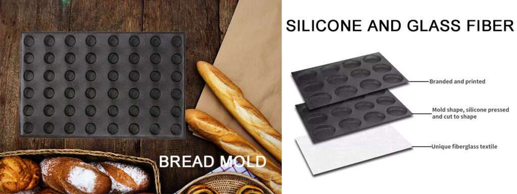 silicone and glassfiber baking bread mould