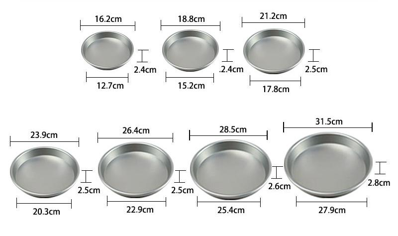 aluminum deep pizza pan multi sizes