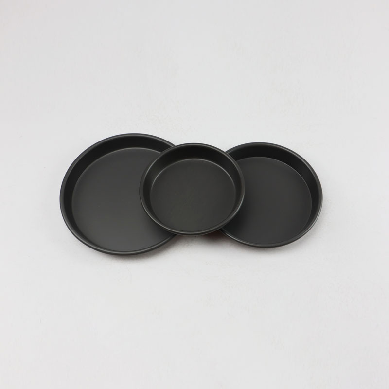 Hard anodizing aluminum deep pizza pan