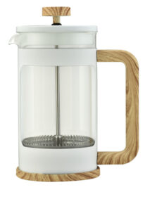 High borosilicate glass french press with painting,pp handle