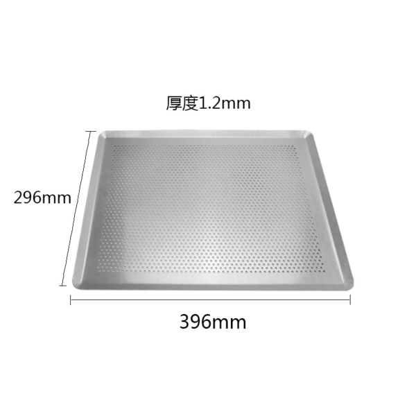 aluminum burger pan with round corner;40*30cm